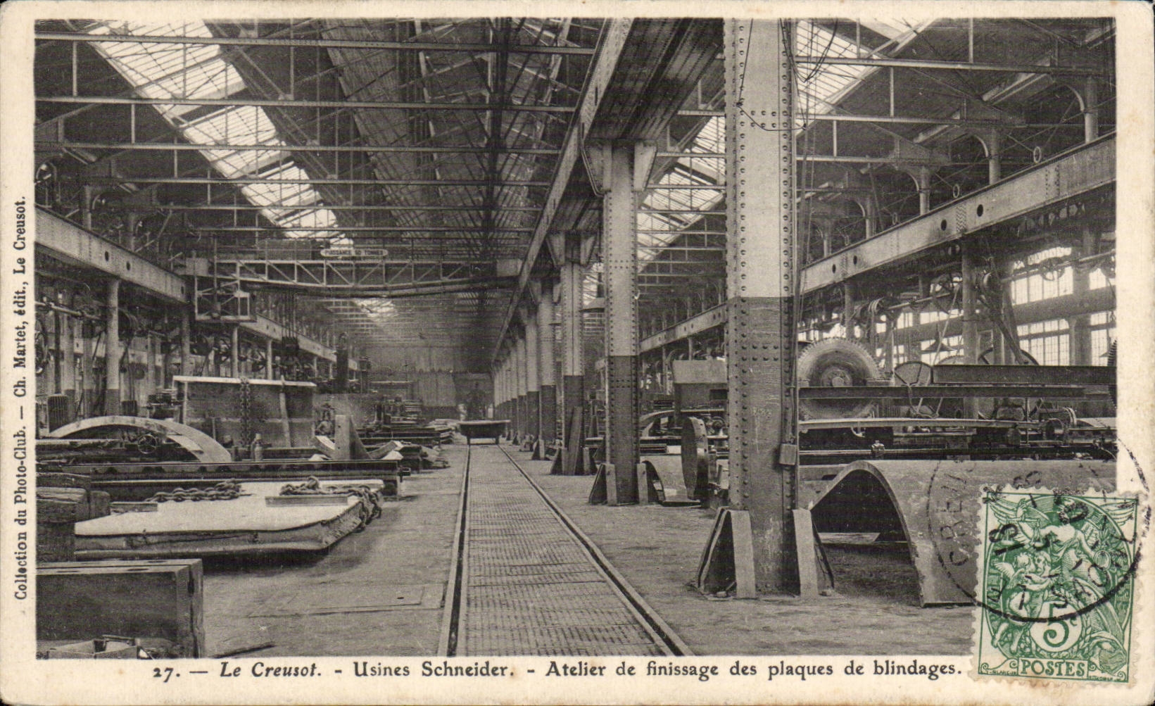 CPA Creusot Factories Schneider Workshop of finishing of the armor-plates
