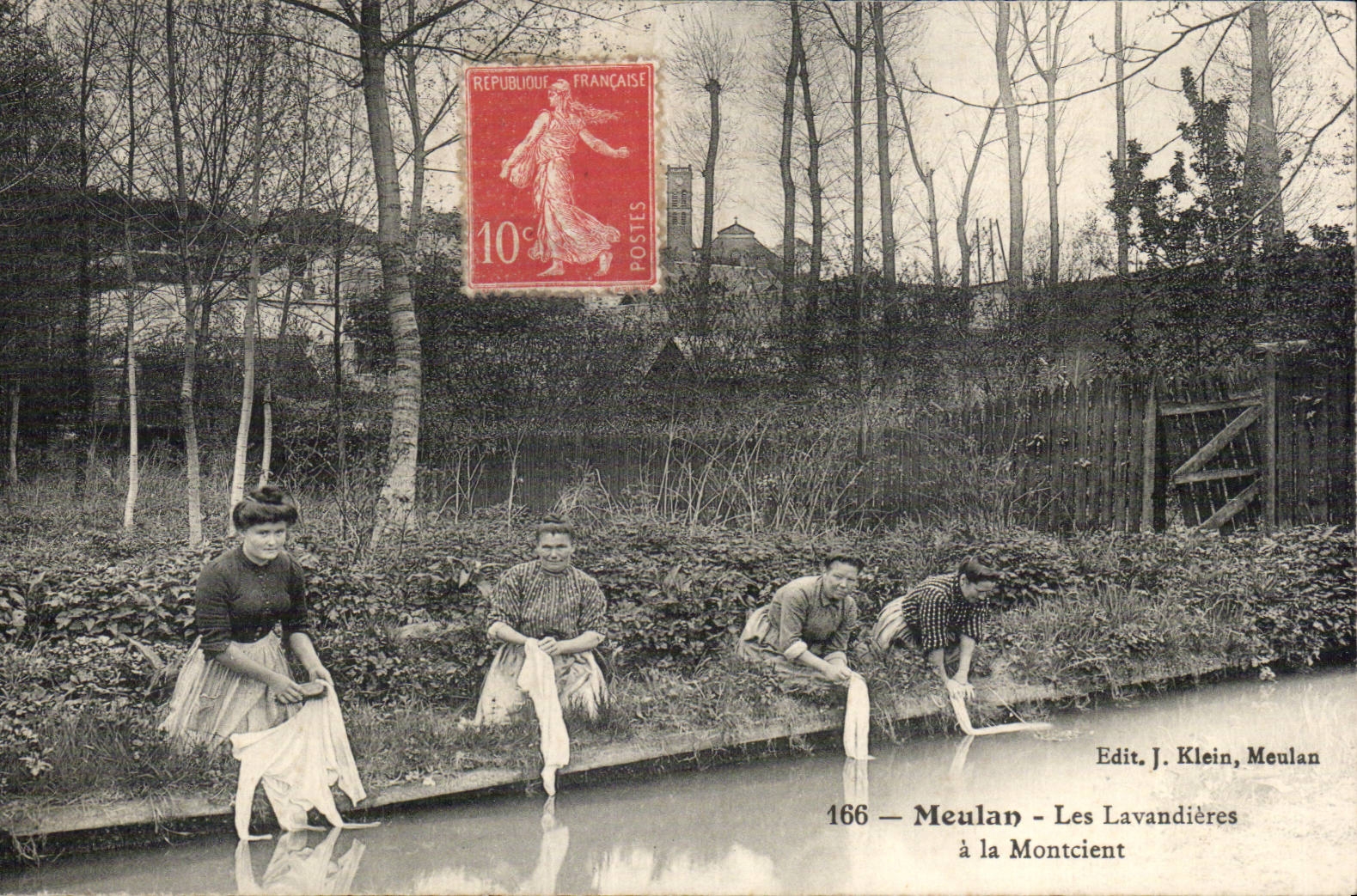 CPA Meulan lavender fields in Montcient TOP