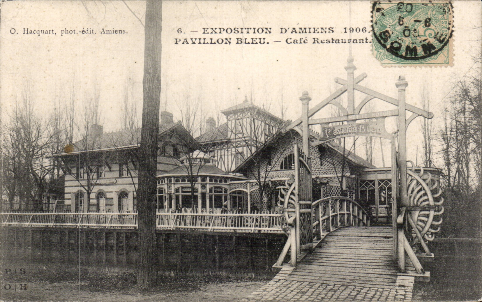 CPA Fair of Amiens Blue House Restoring Coffee