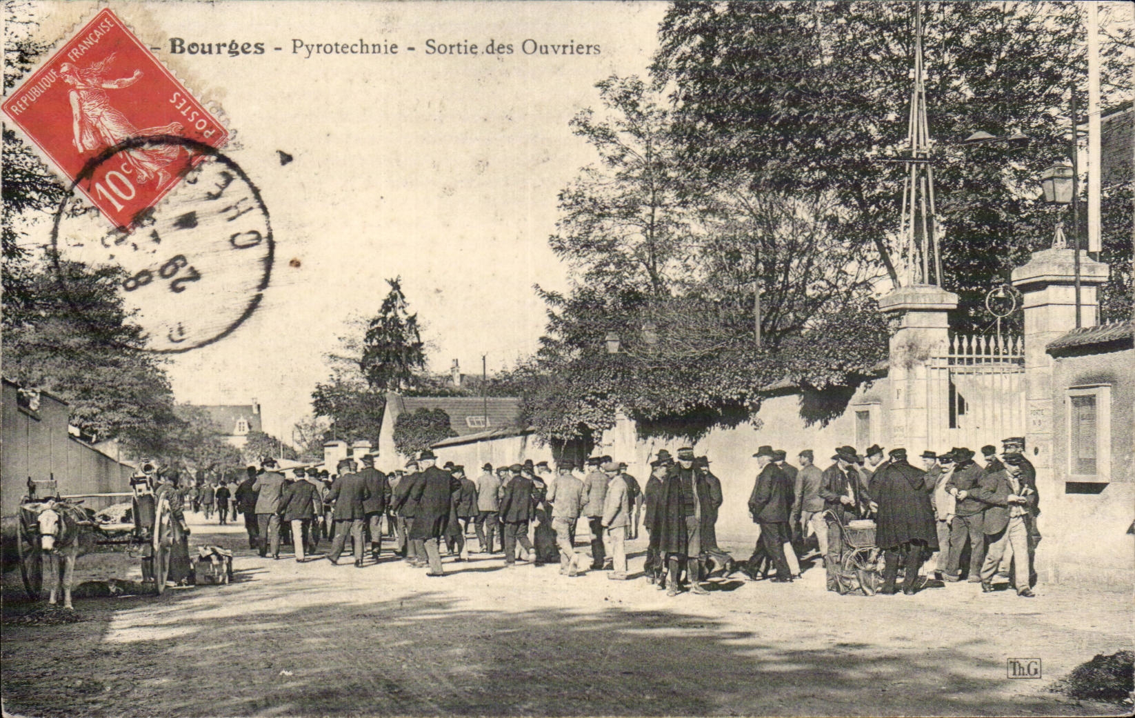 CPA Bourges Pyrotechny salio de los trabajadores
