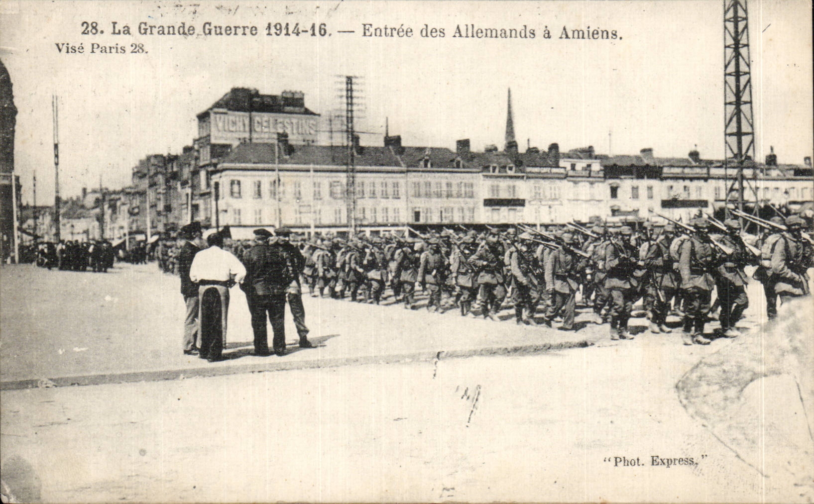 CPA Entree of German has Amiens Large war 1914 1916 Militaria