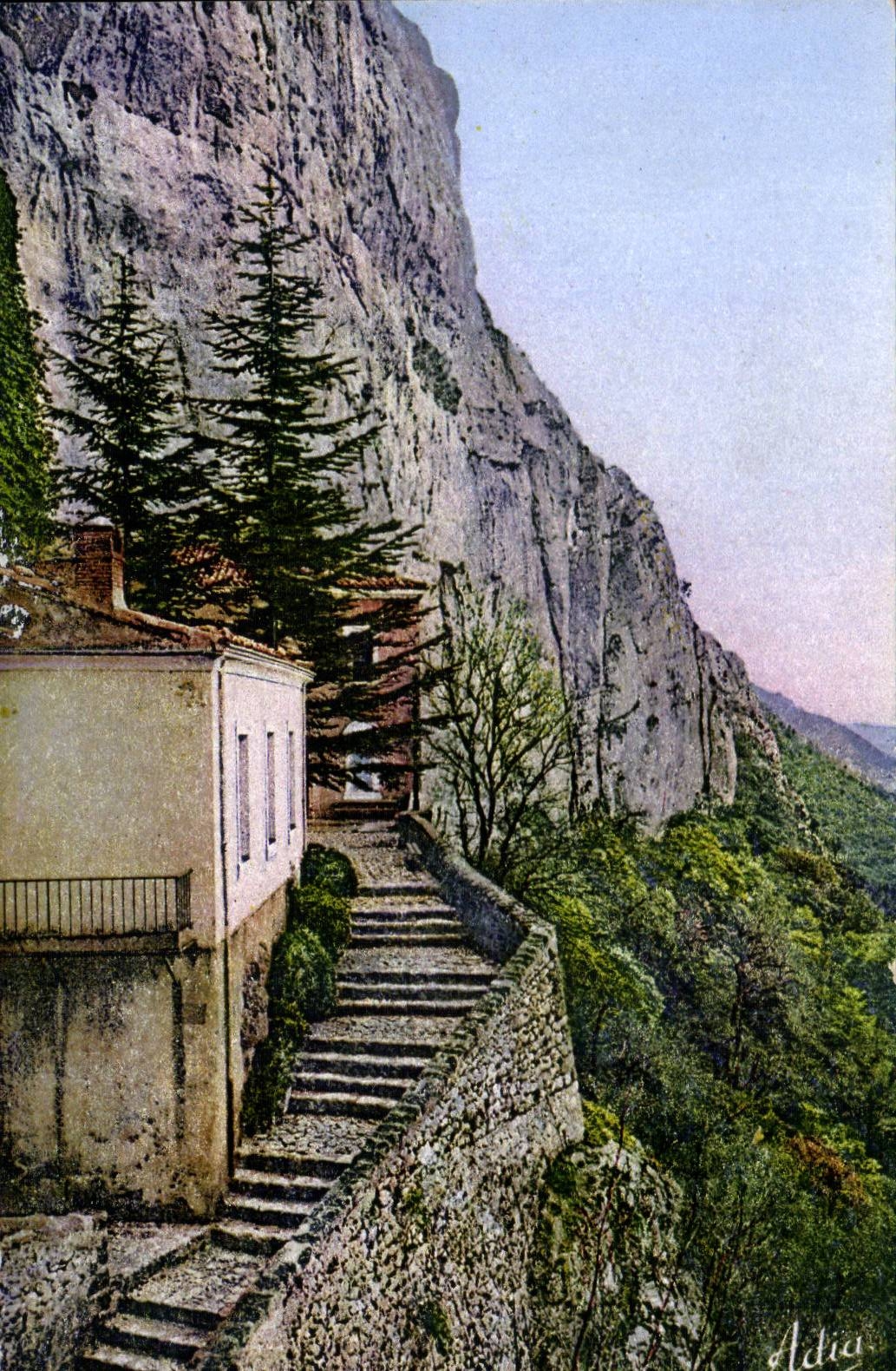 CPA La Sainte Baume Arrivee a la grotte