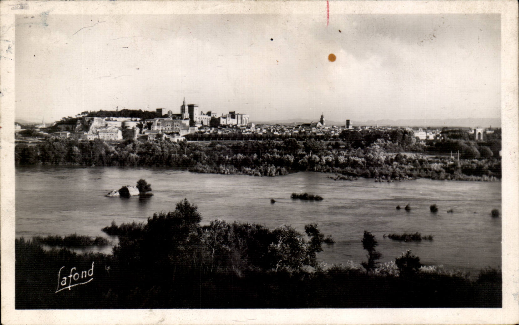 CPA Avignon Le el Rhone y la vision