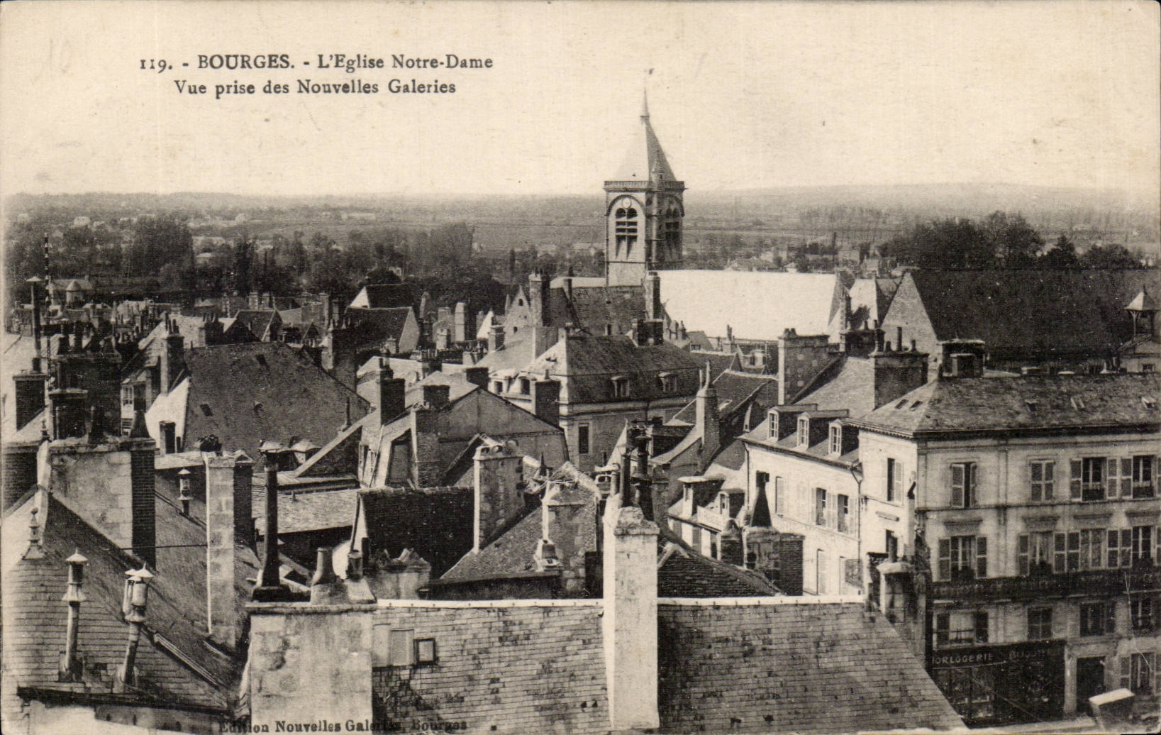 CPA Bourges la iglesia nuestra senora Seen de las nuevas galerias