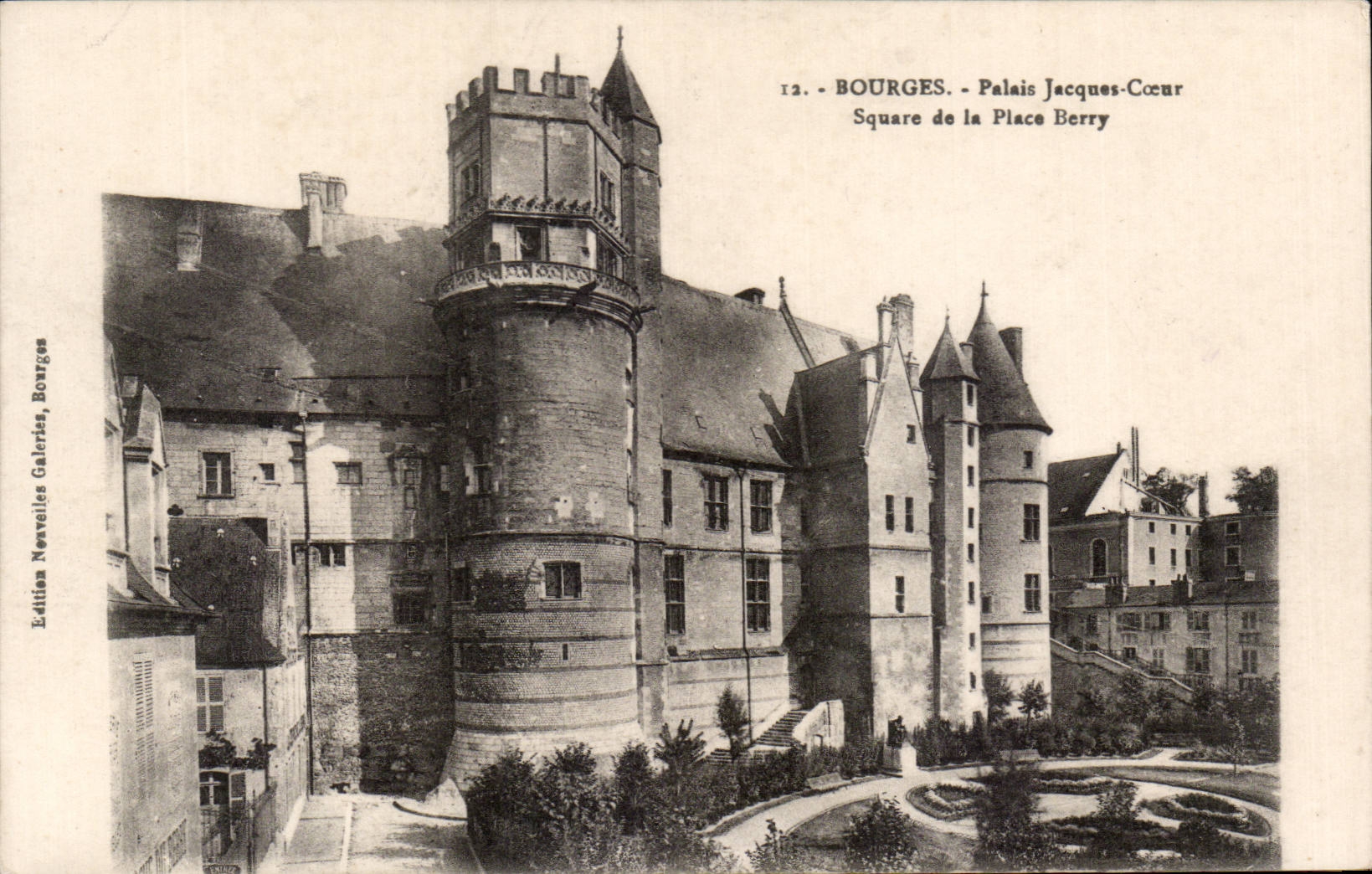 Jardin publico del corazon de Jacques del paladar de CPA Bourges del lugar de la baya