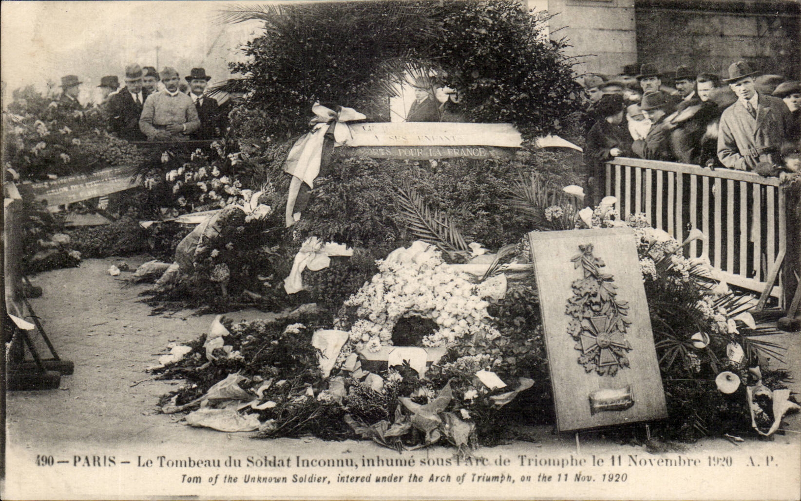 CPA Paris Fall from the unknown soldier Arc de Triomphe
