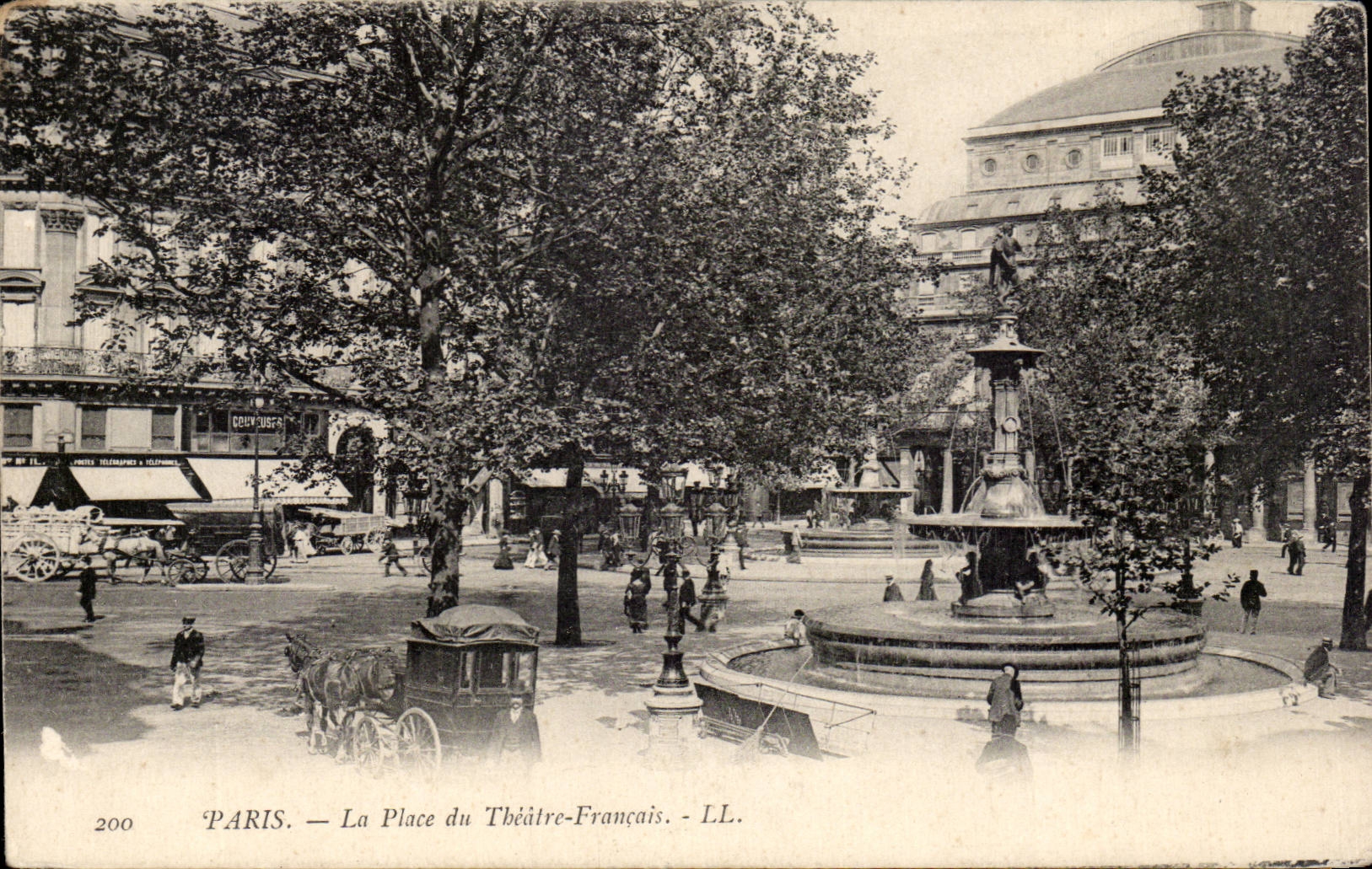 CPA Paris the place of the French theater