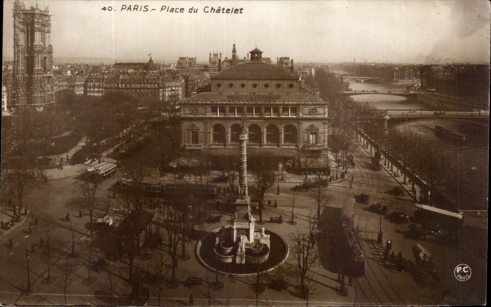 CPA Paris Place du Chatelet