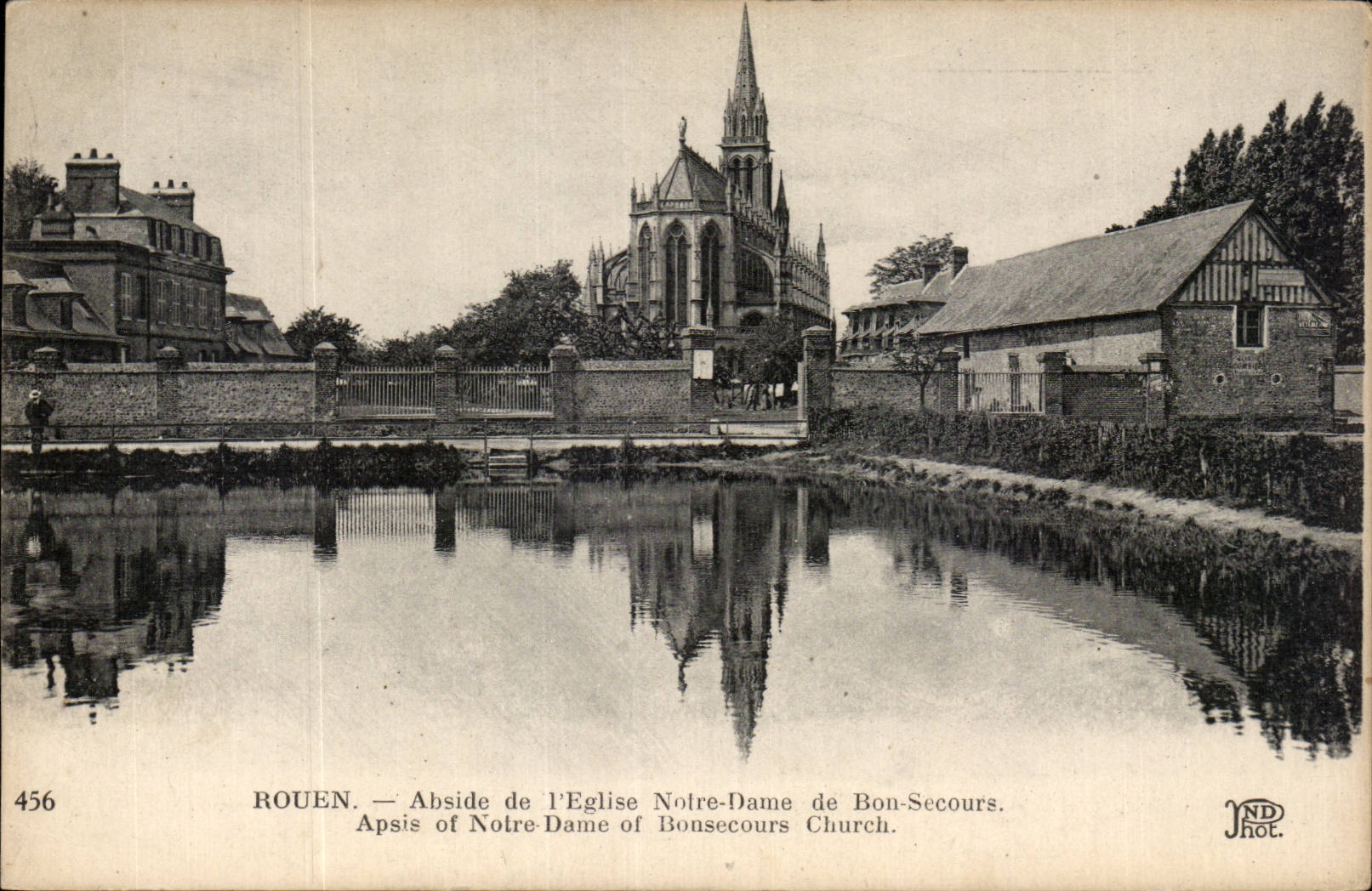 CPA Rouen Apse of the church Notre Dame de Bon Help