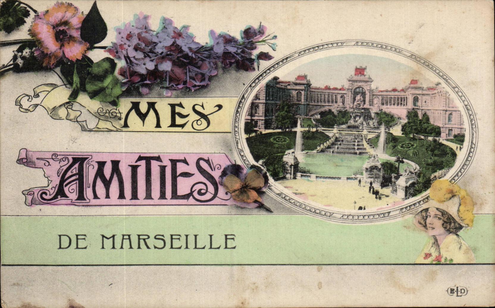 CPA Marseille Mes amities