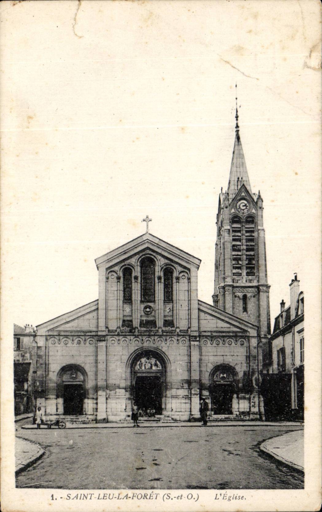 CPA Saint Leu the Drill the church