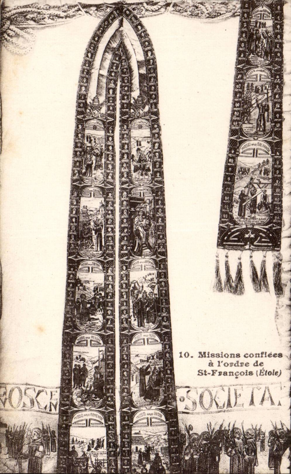 CPA Missions conifees with the order of St François Stole