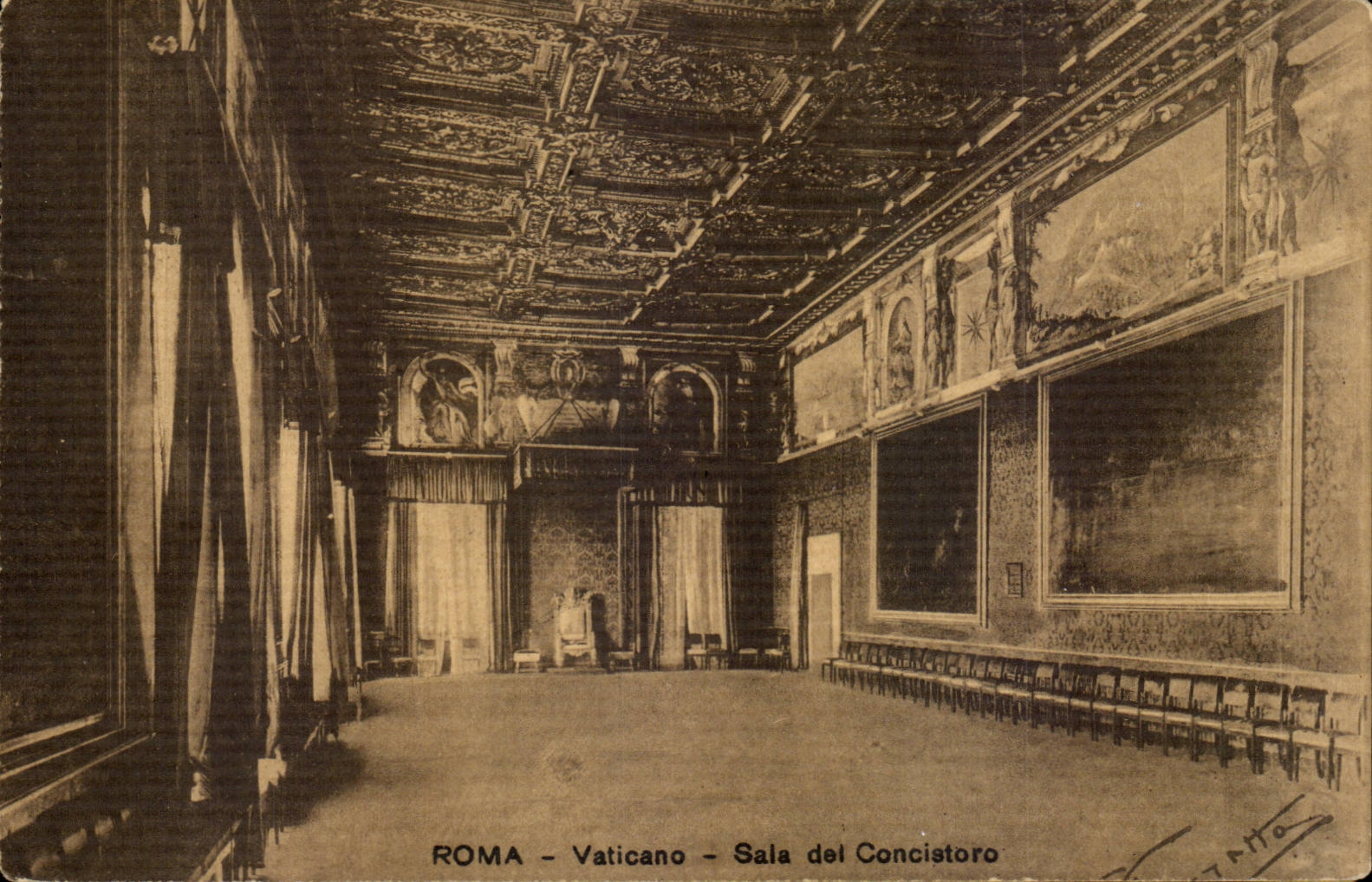 CPA Italia Italia Roma Vaticano Salted del Concistoro