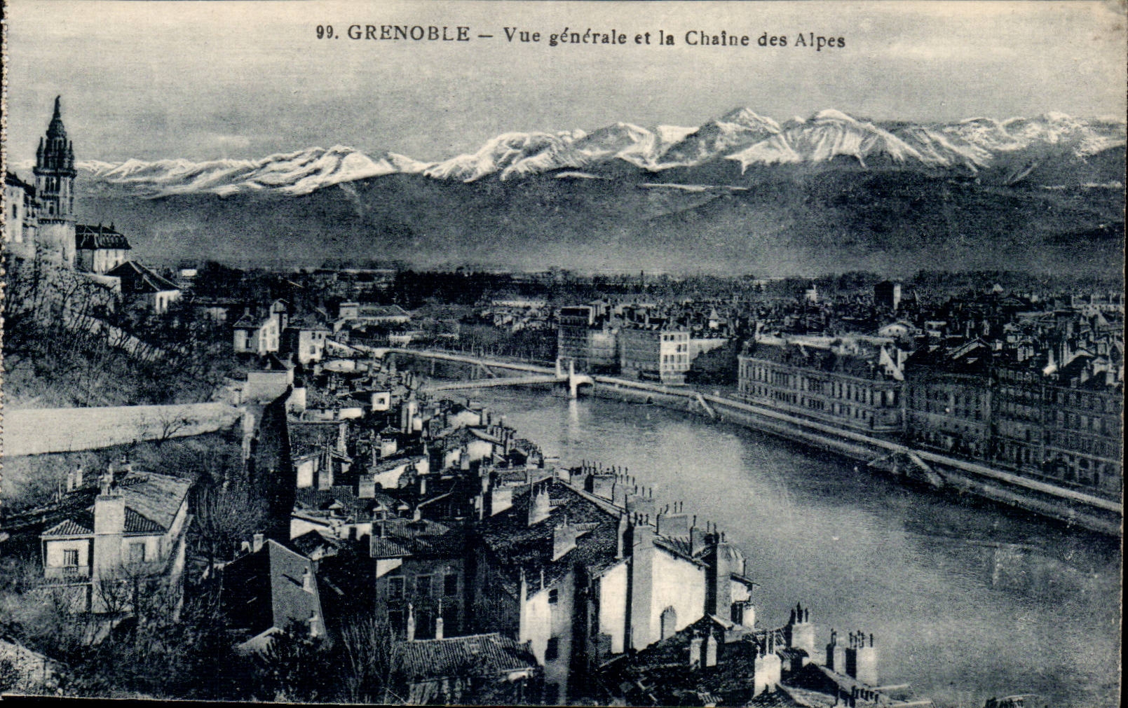 CPA Grenoble View and it the alpine range