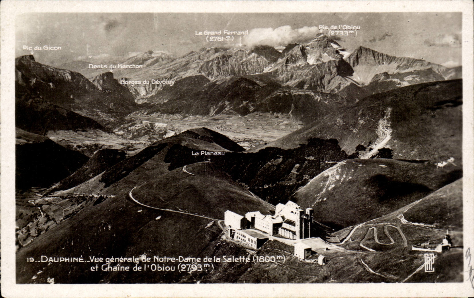 Dauphine CPA Notre Dame of Salette and chain of Obiou