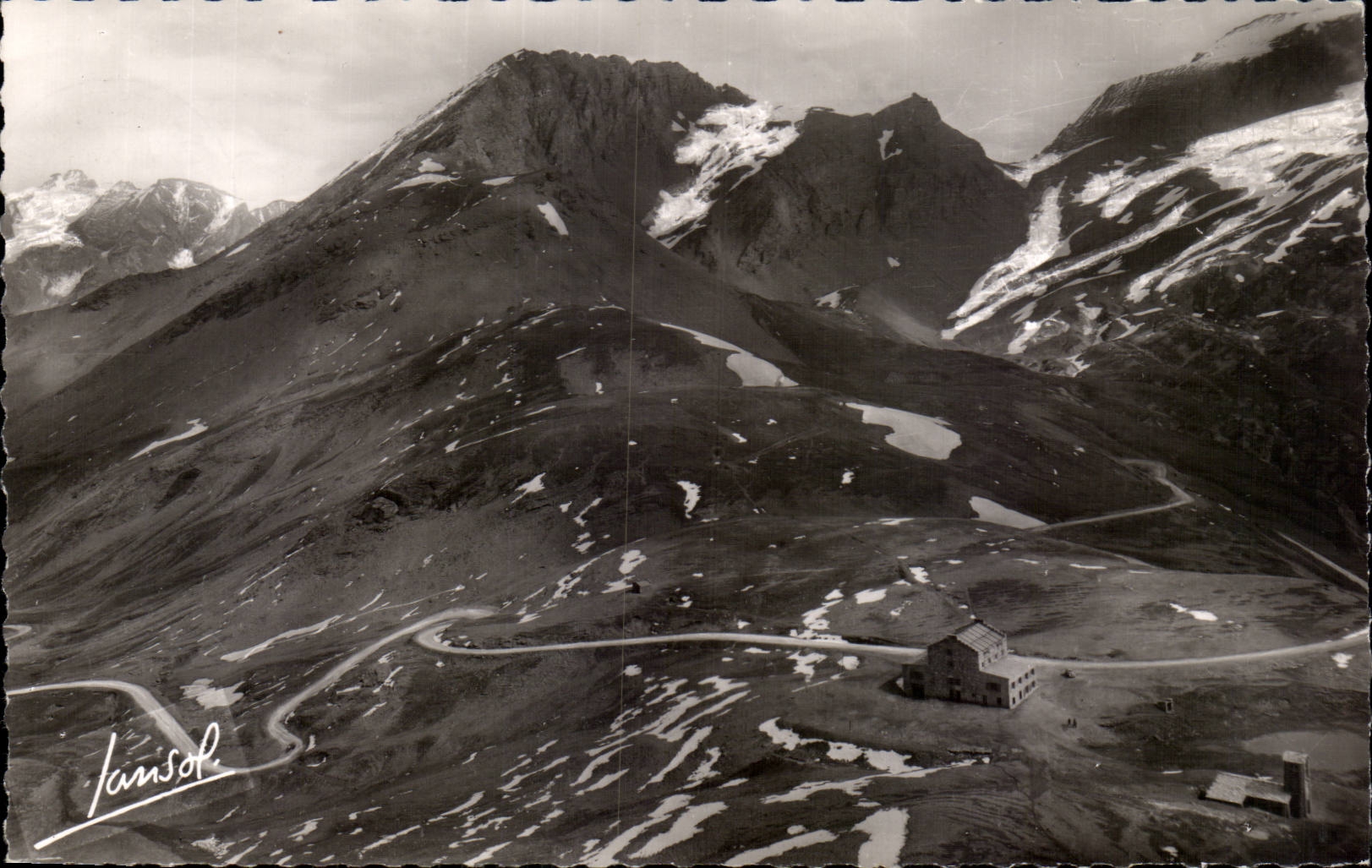 CPA On the road of the collar of Iseran Le Tsanteleina Le collar of the iseran