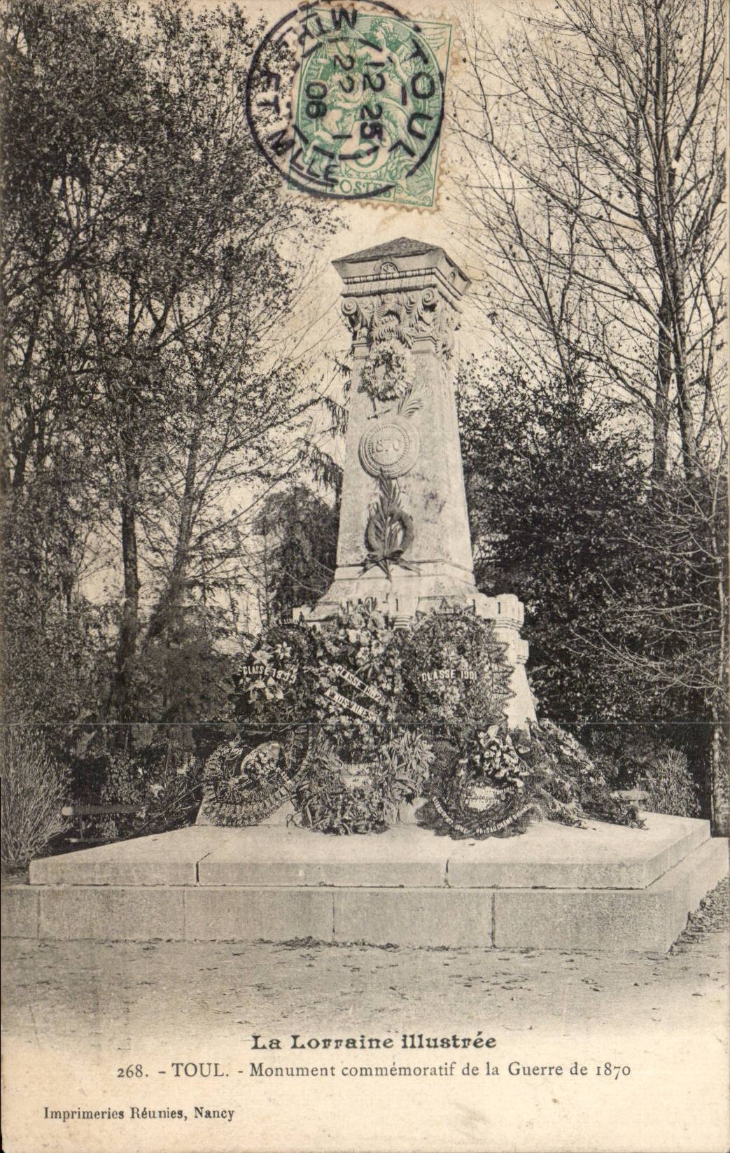 Monumento de CPA Toul de la guerra de 1870