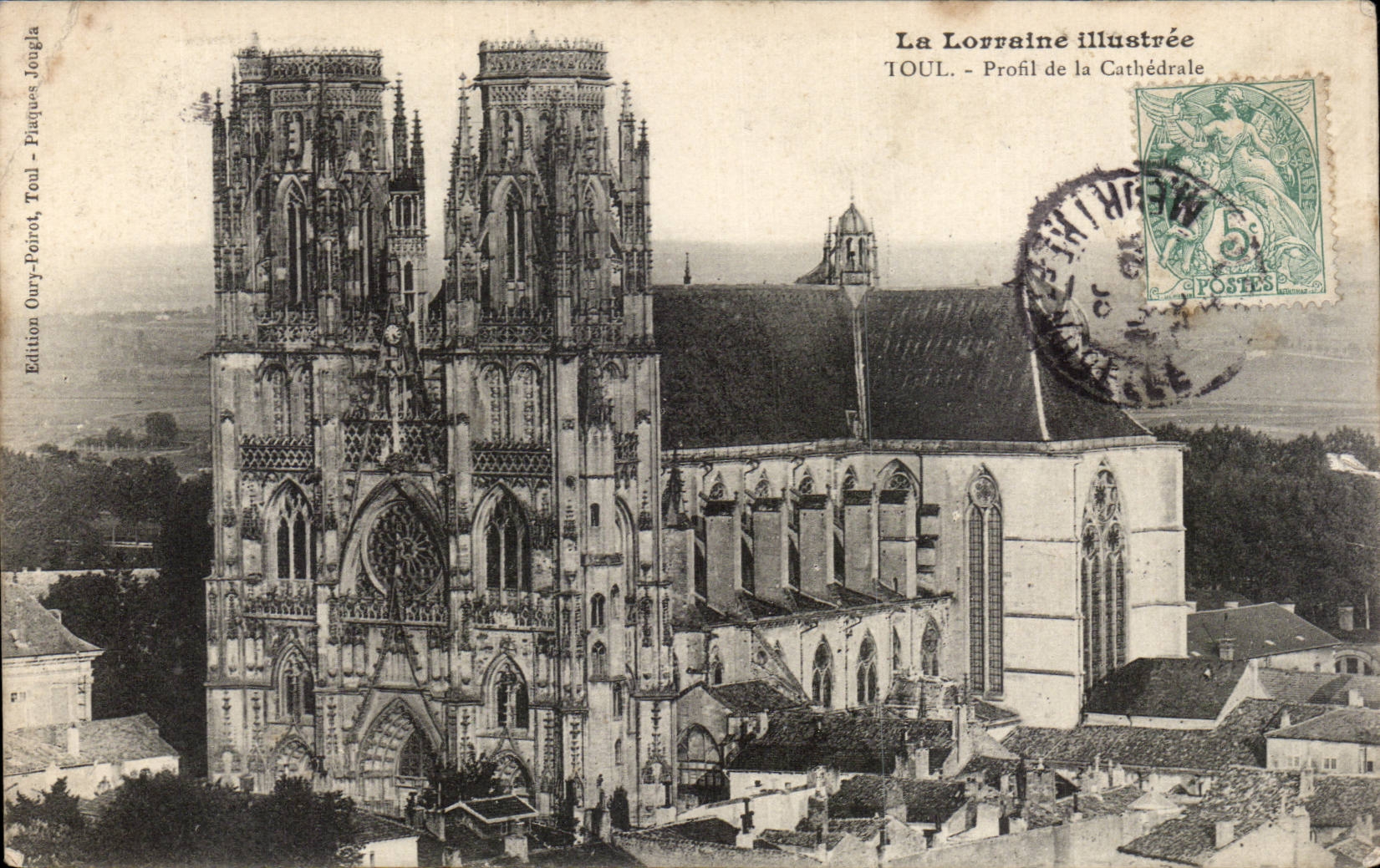 CPA Toul coloca la catedral