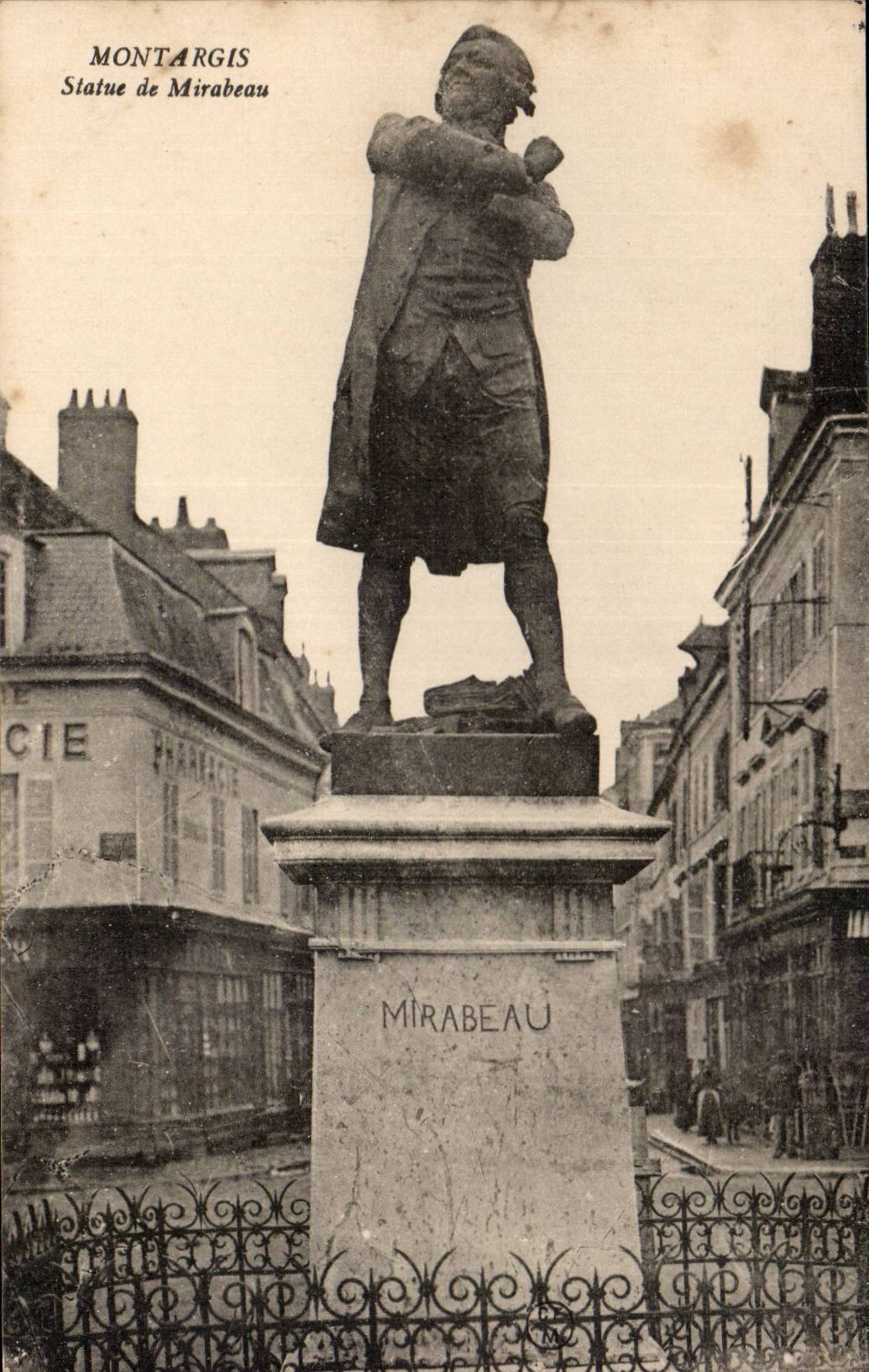 Estatua de CPA Montargis de Mirabeau