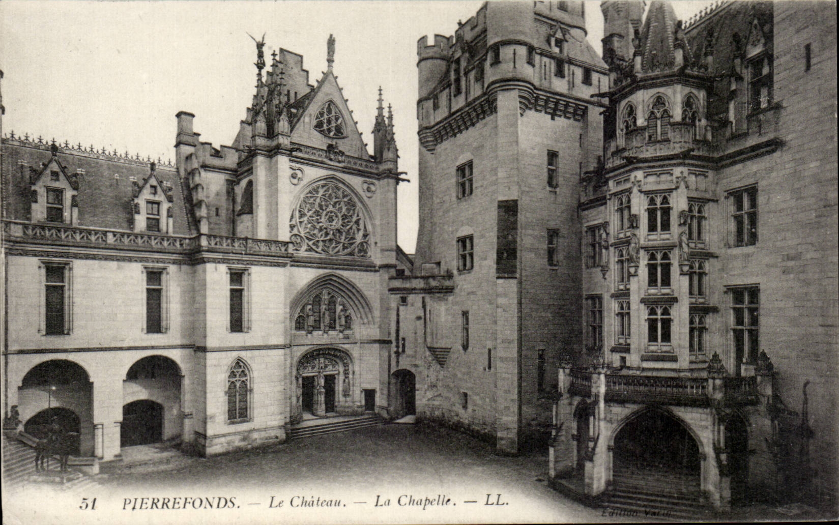 CPA Pierrefonds Le castle la camara acorazada