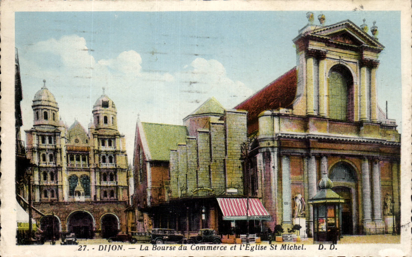 CPA Dijon Trading house and the church St Michel