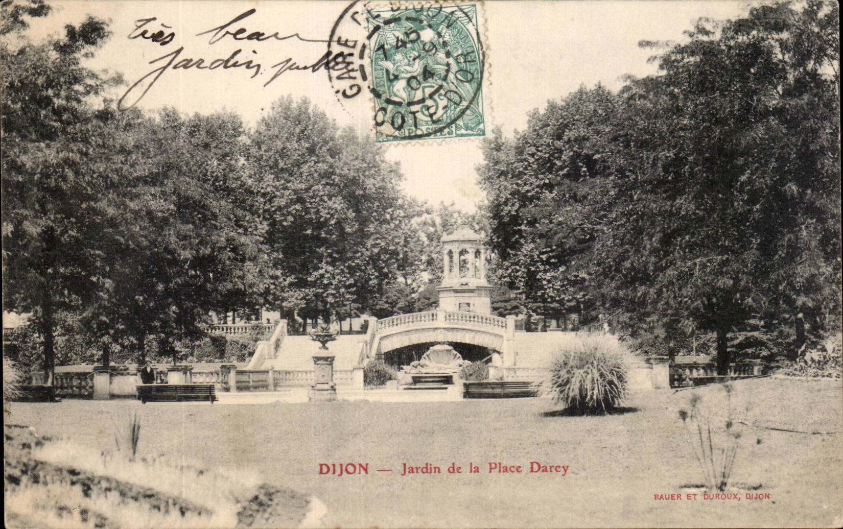 CPA Dijon Garden of the place Darcy