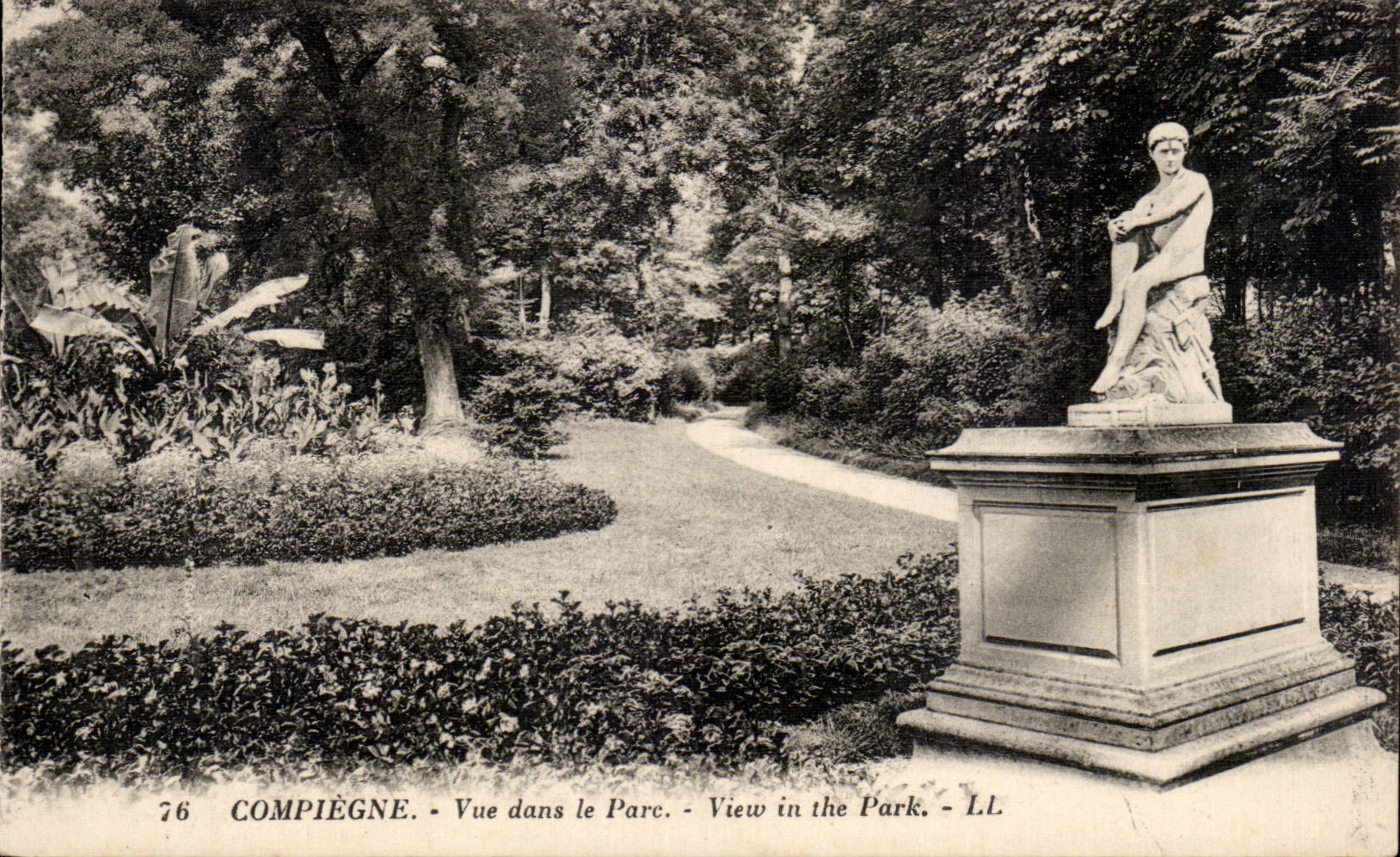 CPA Compiegne visto en el parque