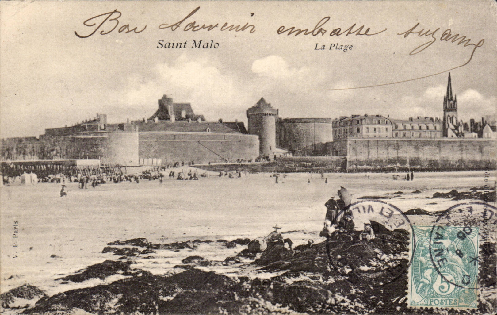 CPA Saint Malo La plage 