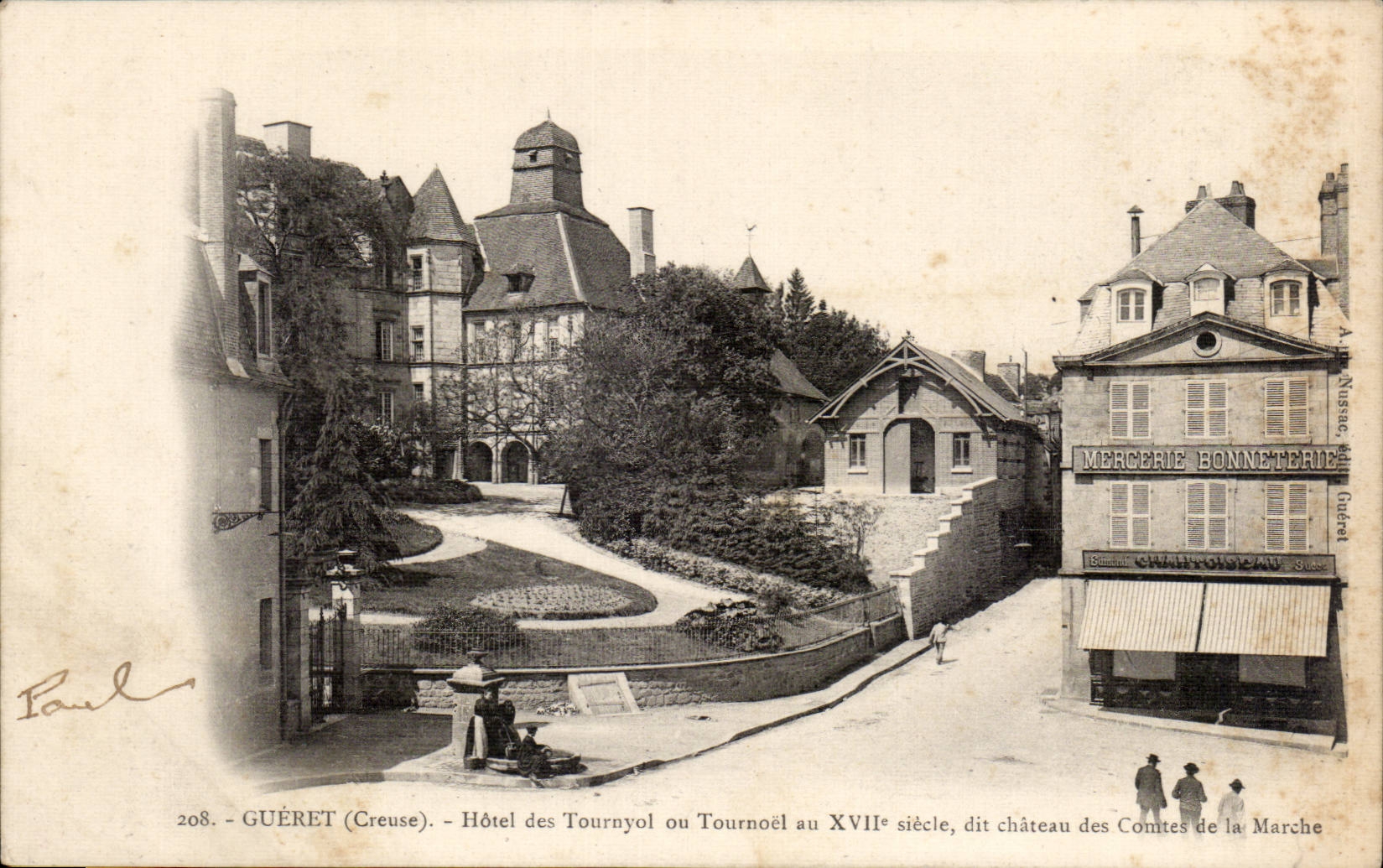 CPA Gueret Hotel of Tournyol or Tournoel says castle of the counts of the Market