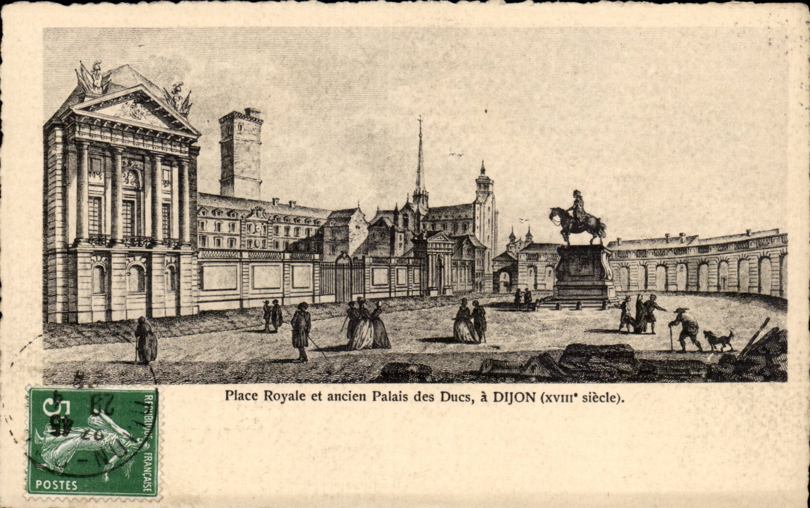 CPA Dijon Places royal and old palate of the Dukes