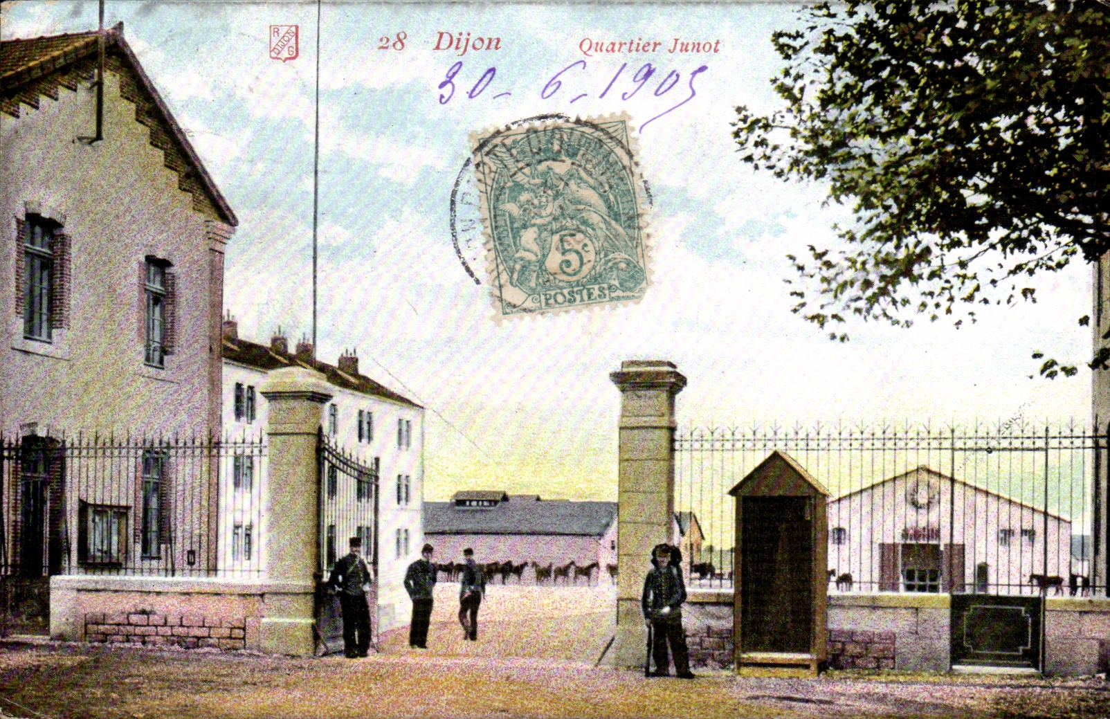 CPA Dijon District Dujon Militaria