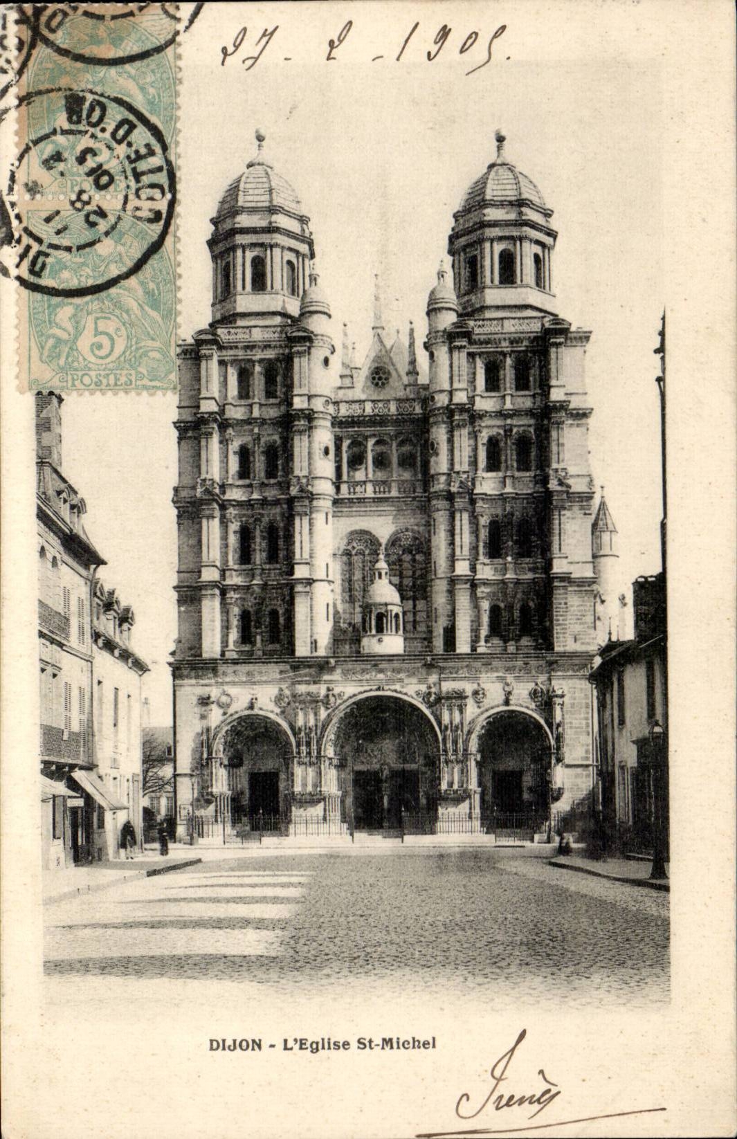 CPA Dijon the church St Michel