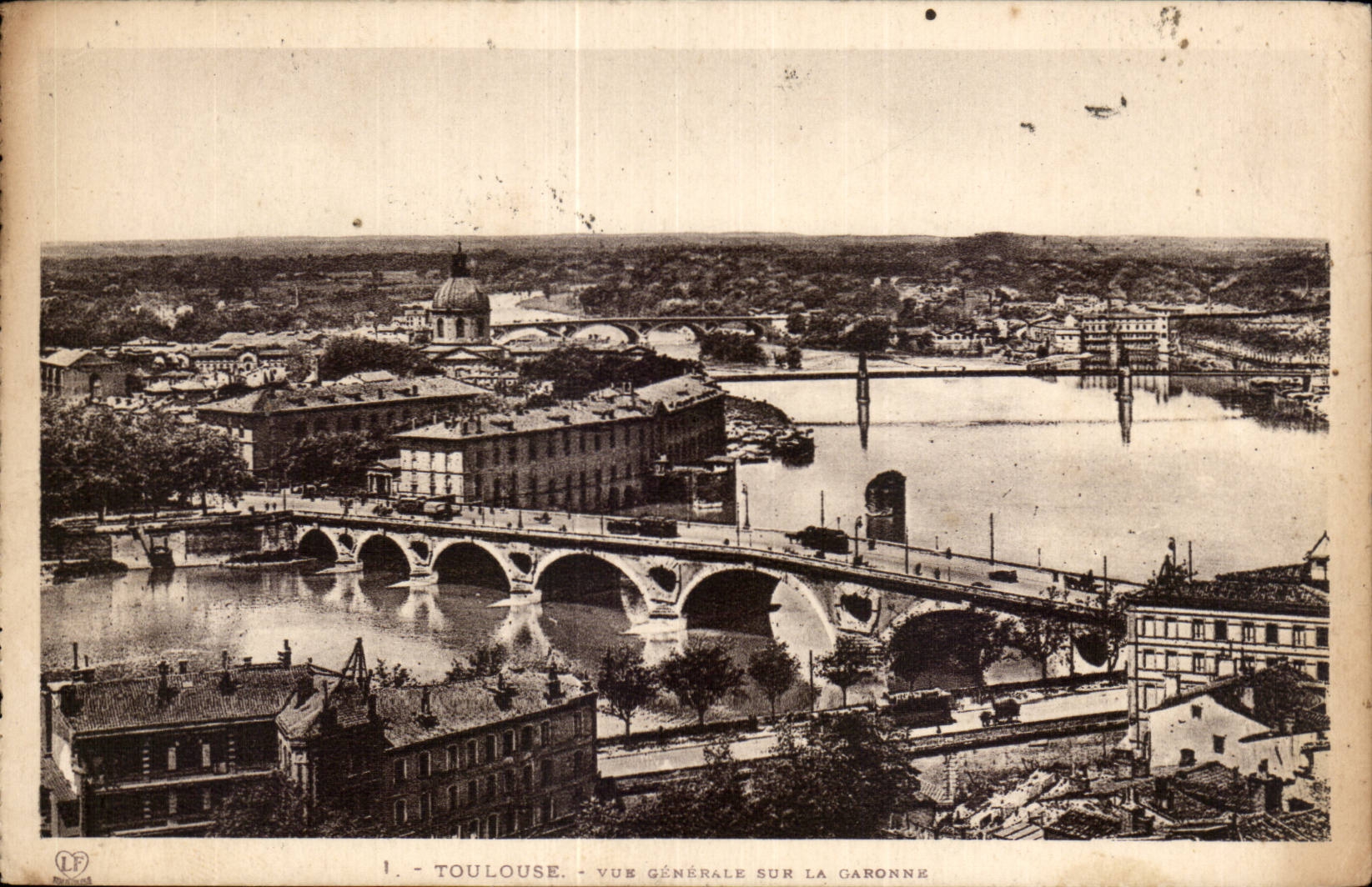 CPA Toulouse Vue generale sur la Garonne