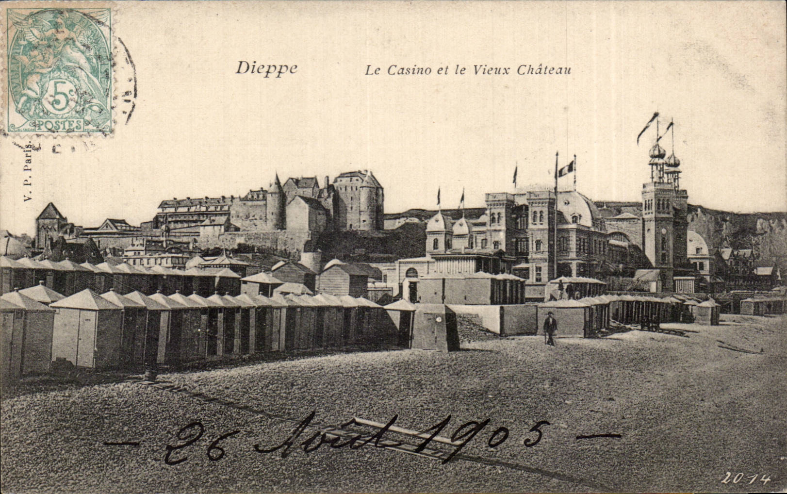CPA Dieppe Le casino y el castillo viejo