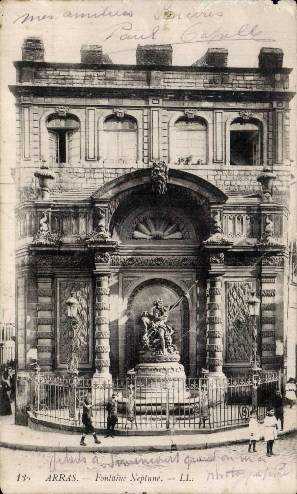 CPA Arras Fontaine Neptune 