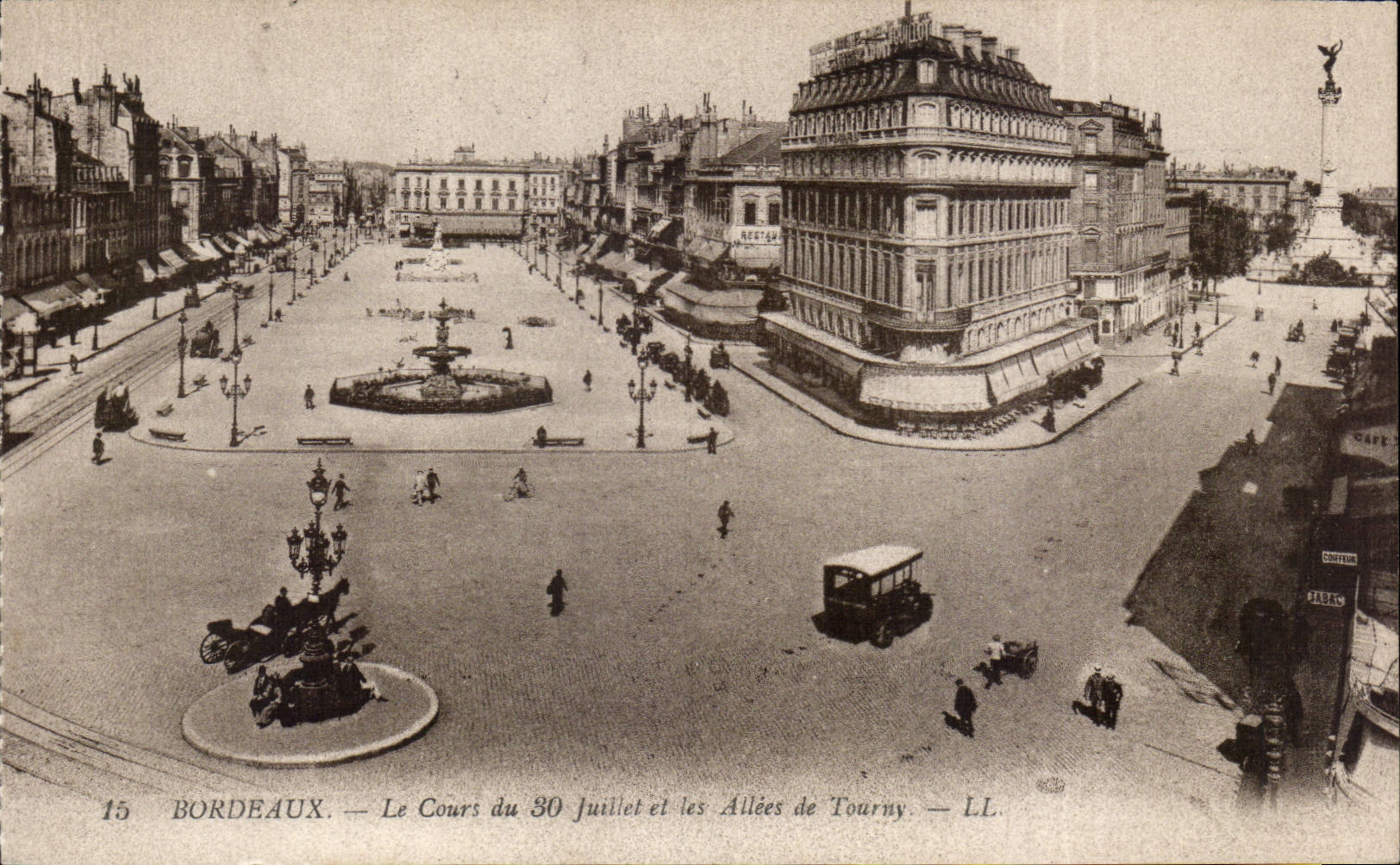 CPA Bordeaux Le course of July Thirty and the alleys of Tourny