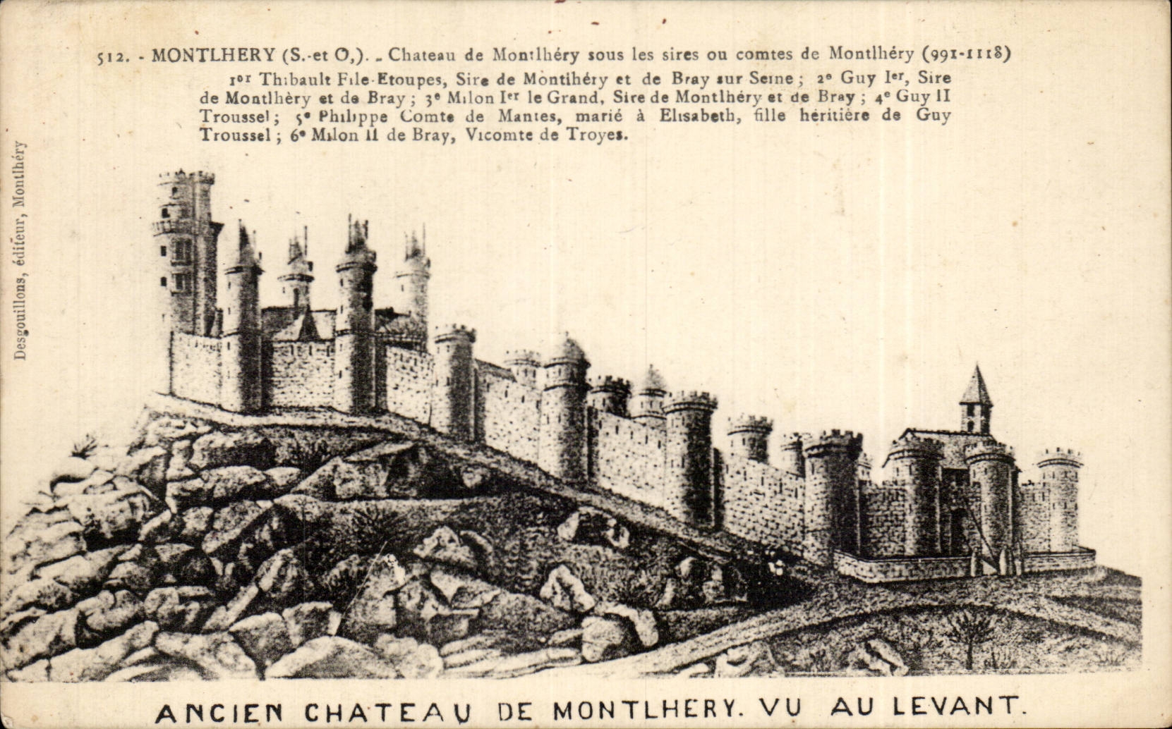 Castillo viejo de CPA de Montlhery