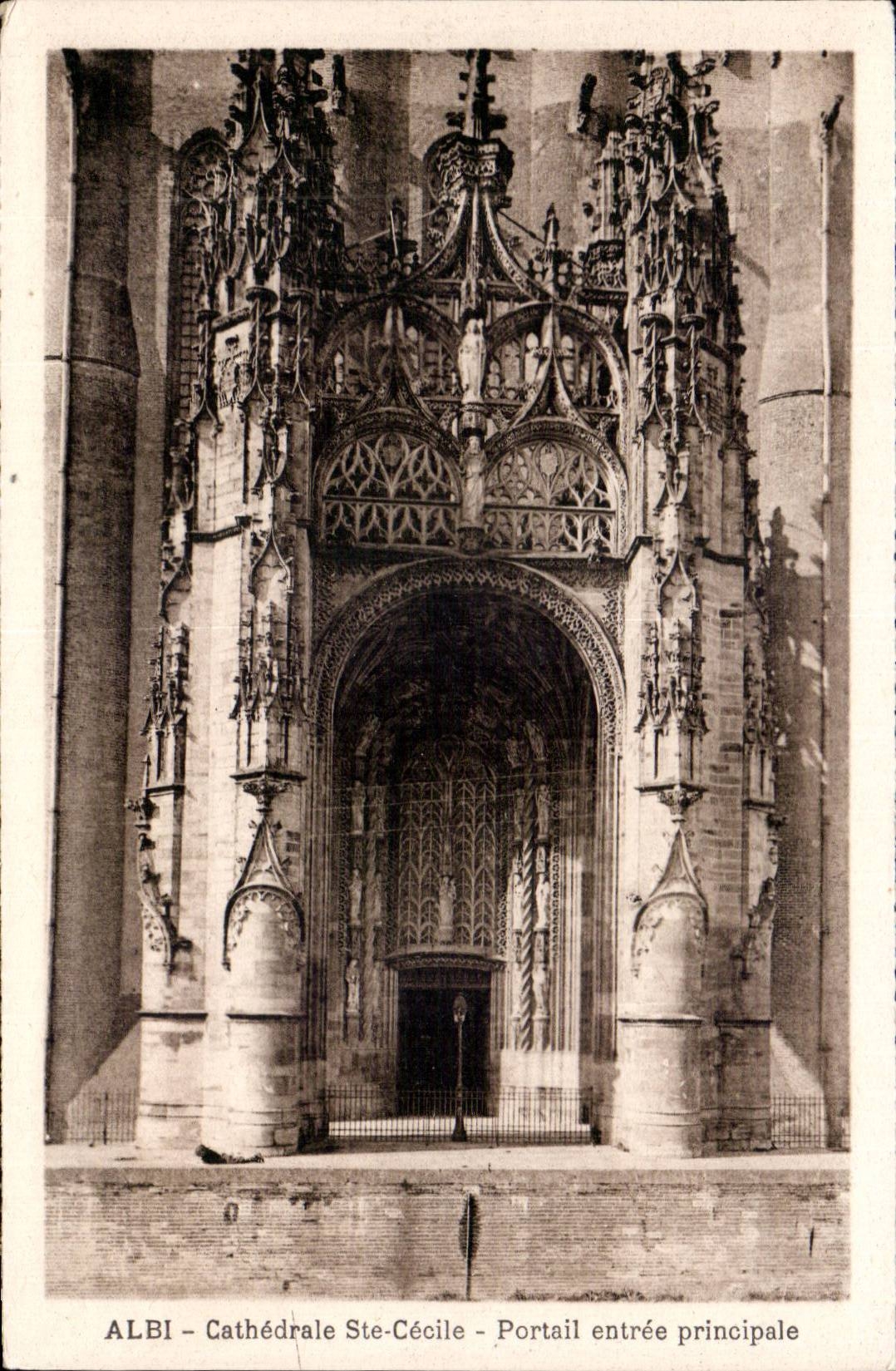Catedral co de CPA Albi Entrada principal de Cecile Portail