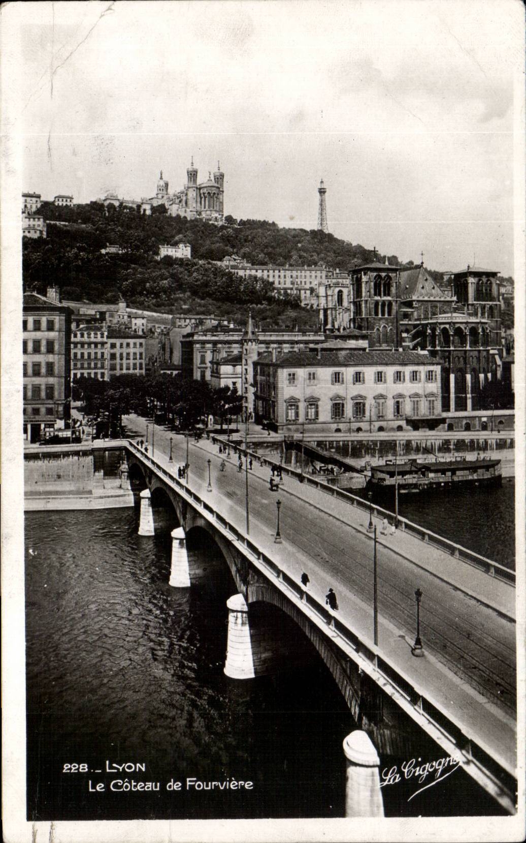 CPSM Lyon the slope of Fourviere