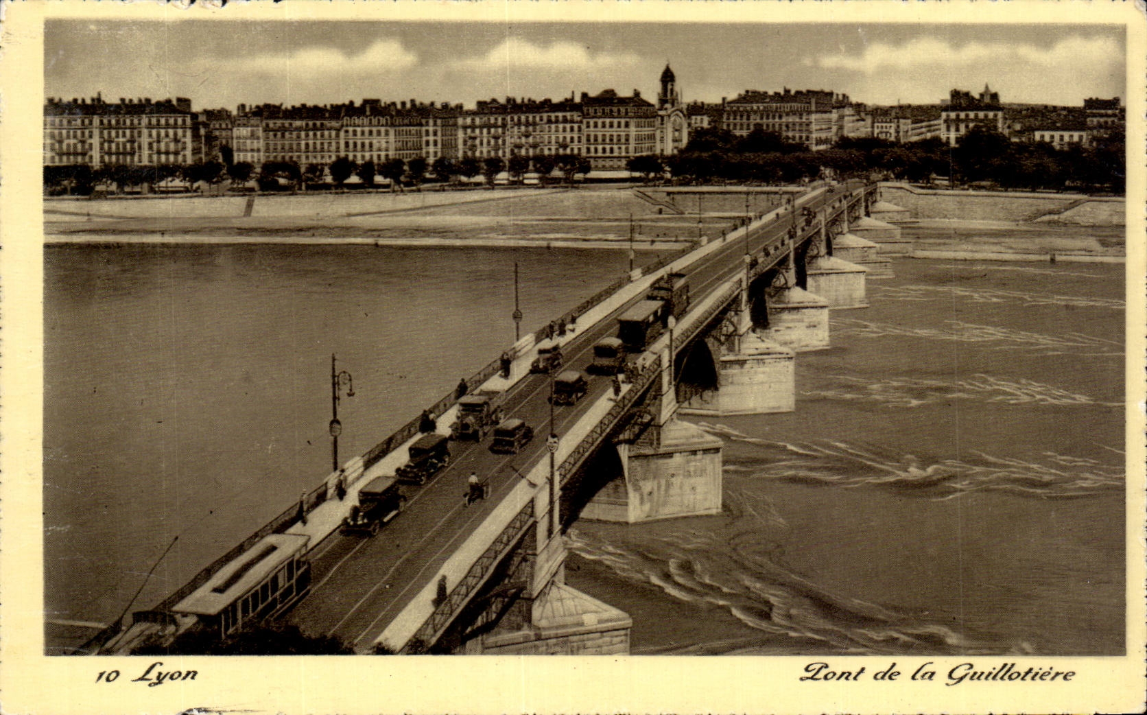 CPSM Lyon Bridge of Guillotiere