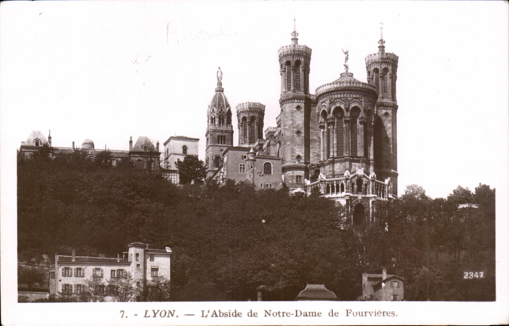 CPSM Lyon the basilica Nof Fourviere