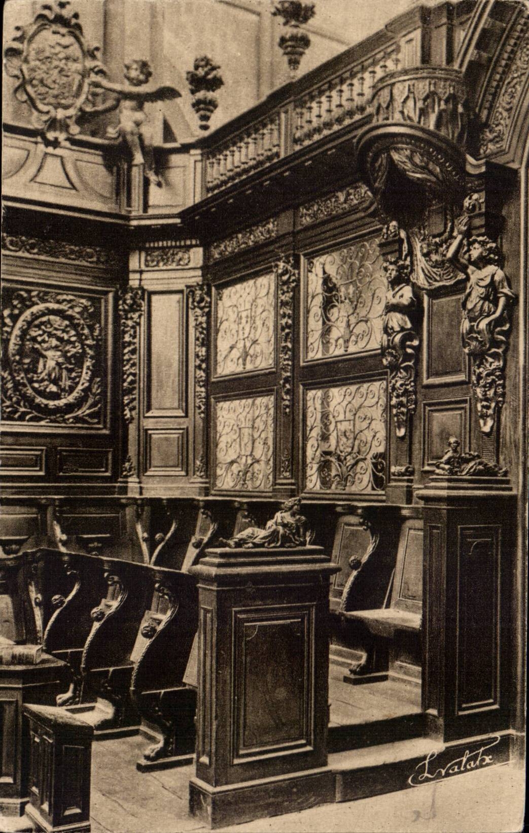 CPA Basilica of St Maximin Stall prieurale