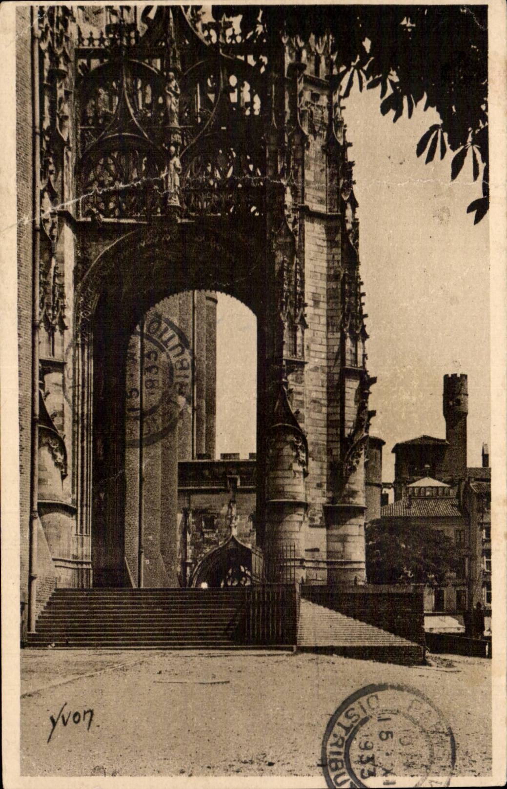 Catedral Sainte Cecile de CPA Albi el portico