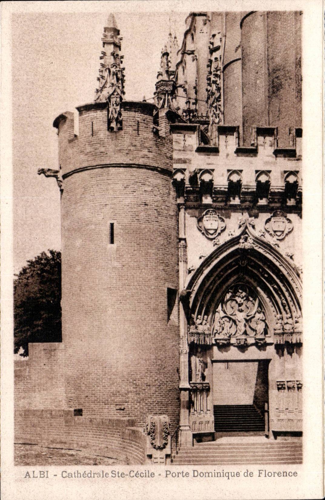 Catedral co de CPA Albi Cecile Porte Dominique de Florencia