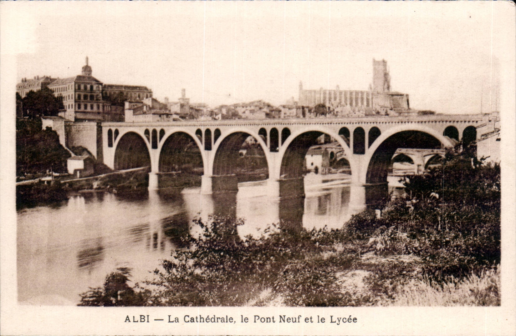 Catedral Sainte Cecile de CPA Albi el nuevo puente y la universidad