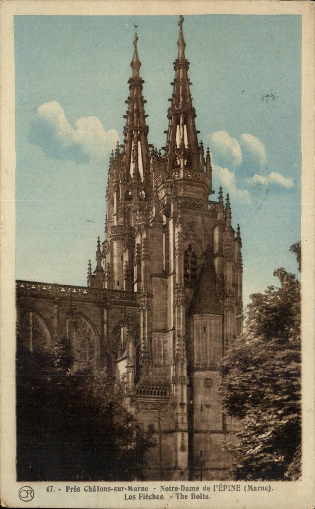 CPA Close Trawl-nets on the Notre Dame Marne of Spine arrows