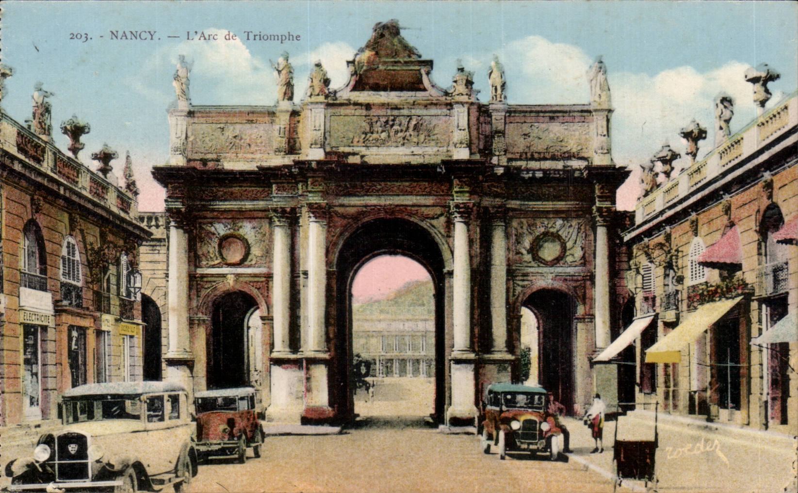 CPA Nancy l arc de triomphe 