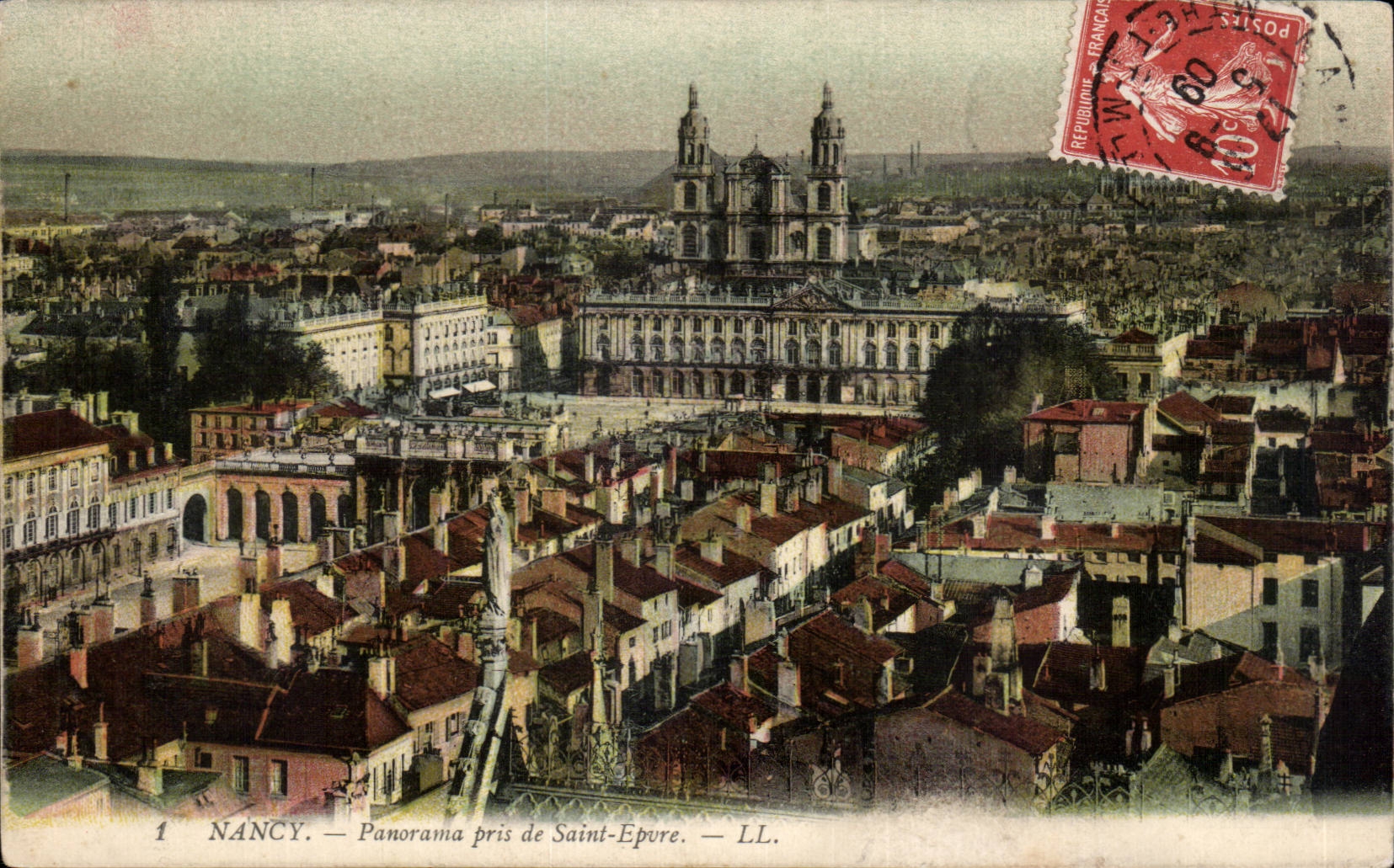 CPA Nancy panorama pris de Saint Epvre