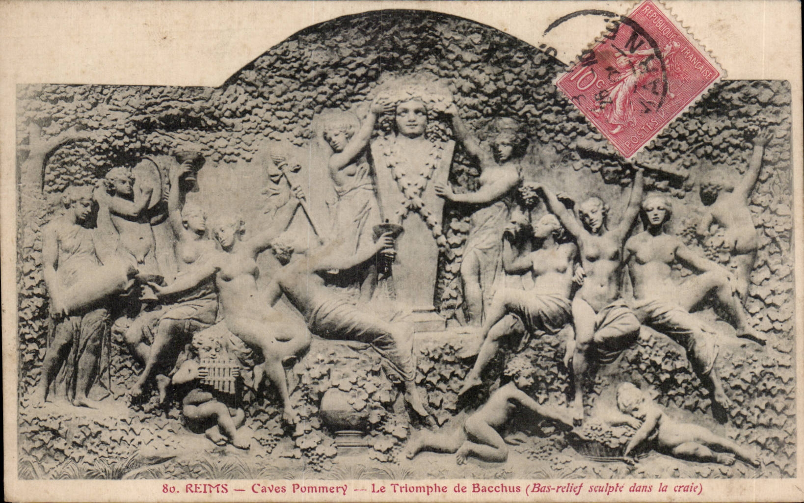 Hollow CPA Reims Pommery triumph of Bacchus