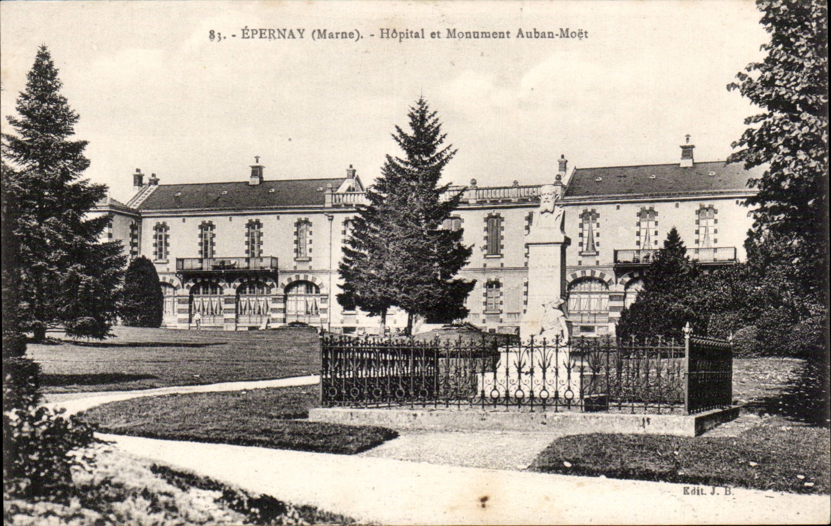 CPA Epernay Hospital and monument Auban Moet